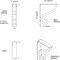 Ekena Millwork Ashford Triple, Wrought Iron Bracket, (Triple center brace), Powder Coated Black 2"W x 5 1/2"D x 8"H BKTM02X05X08TAS - alternate 4